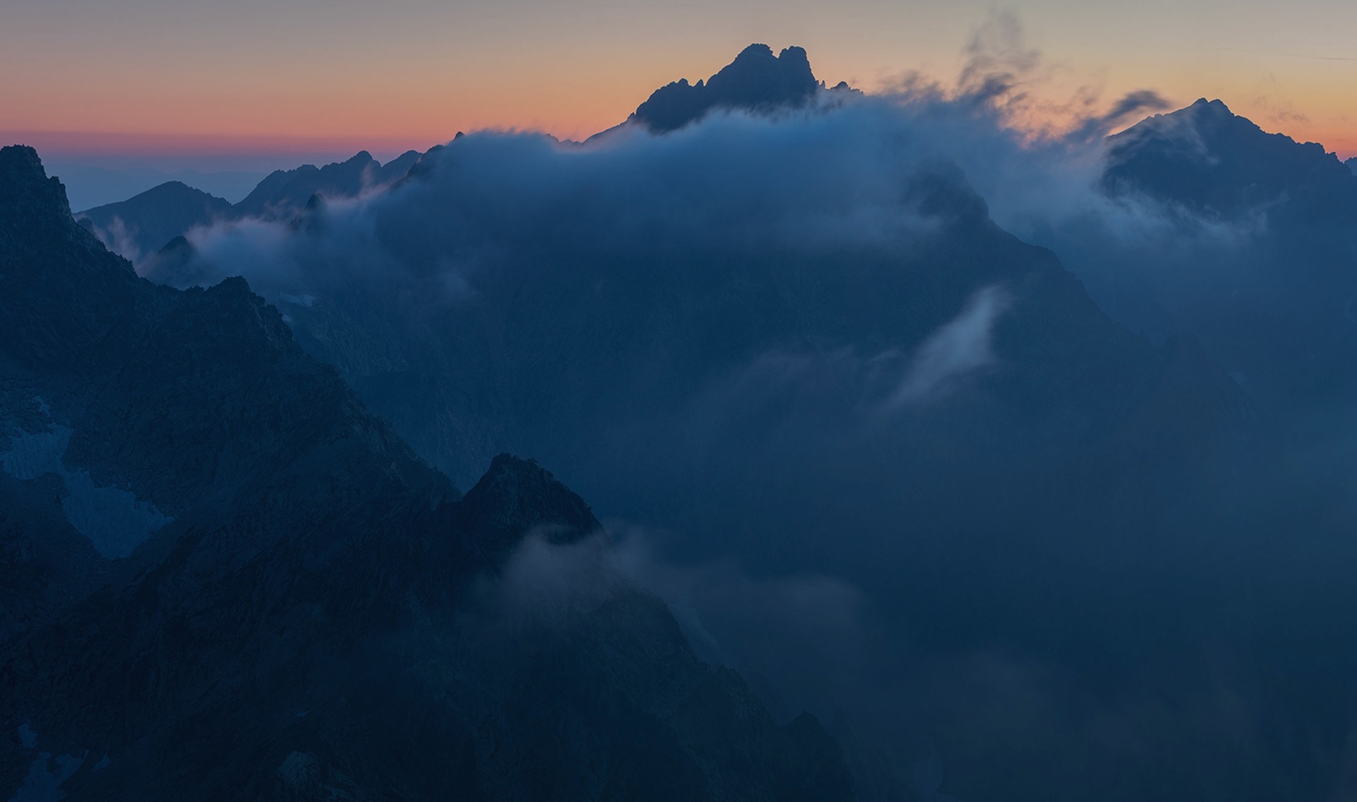 Mountain sunset
